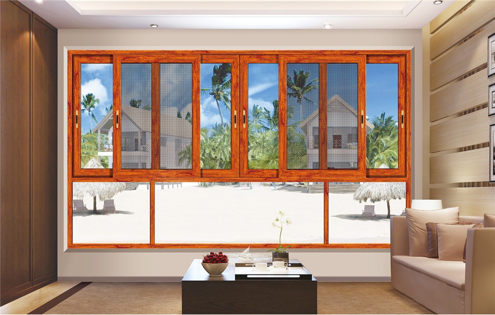 120非斷橋三軌推拉窗